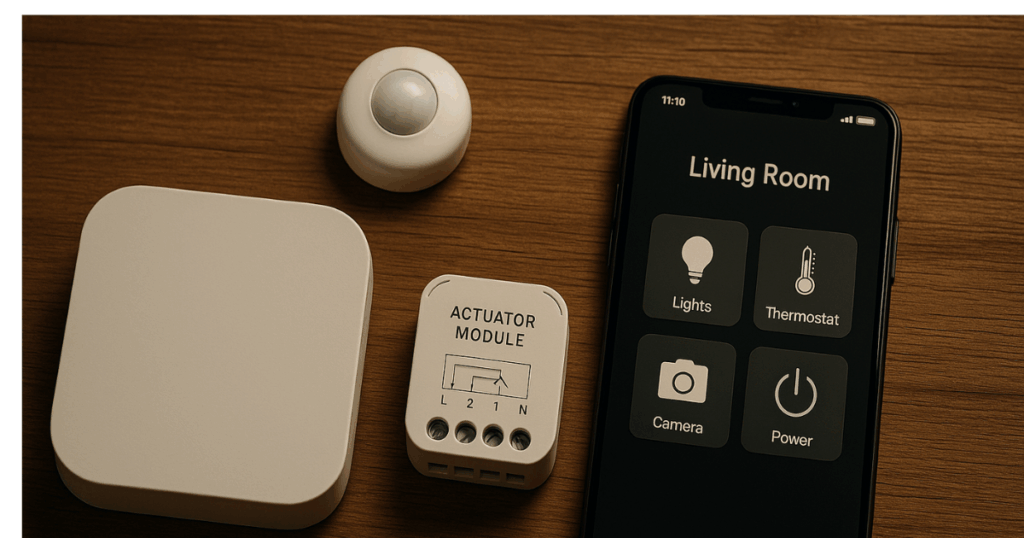 Principais componentes da casa inteligente e automação